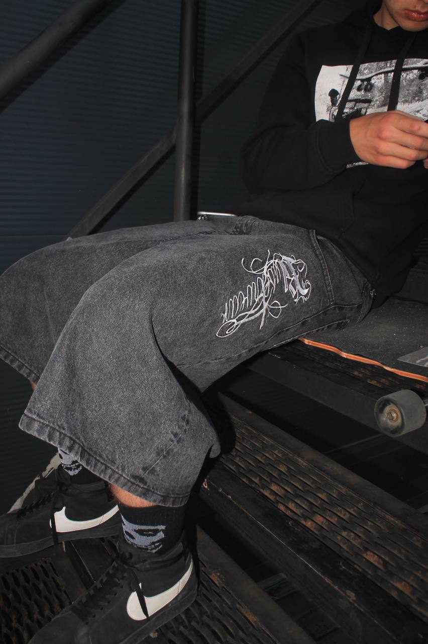 "Caligraphy" logo shorts